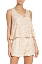 Women's Bb Dakota Lace Popover Romper