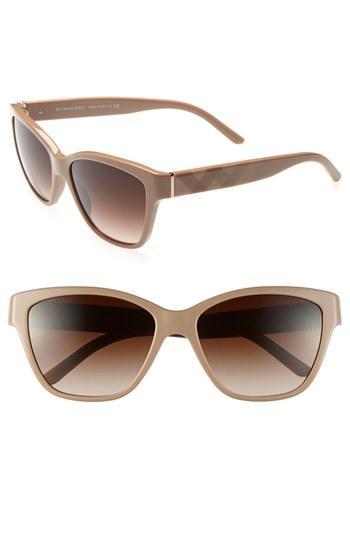 Burberry 57mm Cat Eye Sunglasses Taupe