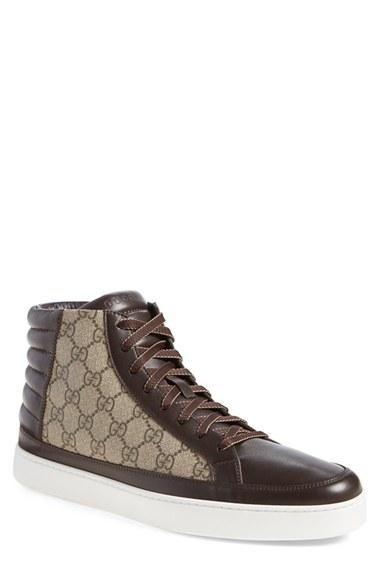 Men's Gucci 'common' High Top Sneaker Us / 6uk - Beige