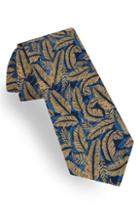 Men's Ted Baker London Print Silk Tie, Size - Metallic
