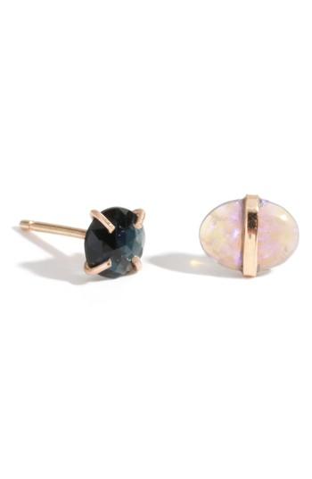 Women's Melissa Joy Manning Mismatched Stone Stud Earrings