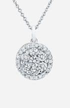 Women's Bony Levy Flower Button Diamond Pendant Necklace (nordstrom Exclusive)