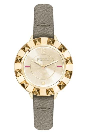 Women's Furla Club Leather Strap Watch, 34mm