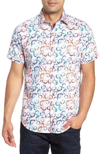 Men's Robert Graham Holler Classic Fit Sport Shirt - White