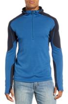 Men's Smartwool Phd Light Merino Wool Blend Hooded Pullover - Blue