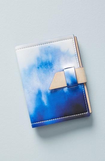 Anthropologie Canyon Sunset Passport Holder - Blue