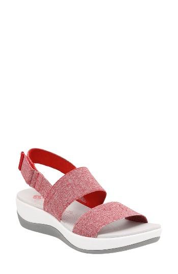 Women's Clarks Arla Jacory Sandal M - Red