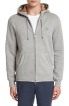 Men's Burberry Claredon Fit Zip Hoodie, Size Medium - Grey