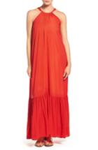 Women's Elan Cover-up Maxi Dress /small - Red