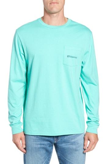 Men's Vineyard Vines Fishing Rod Pocket T-shirt - Blue