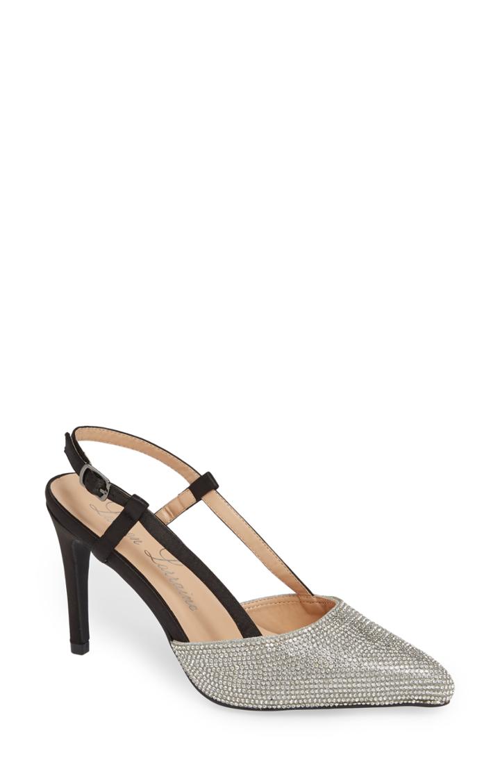 Women's Lauren Lorraine Fonda Slingback Pump .5 M - Black