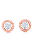 Women's Kwiat Beaded Diamond Stud Earrings