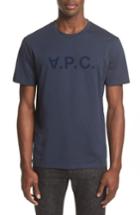 Men's A.p.c. Logo T-shirt, Size - Blue