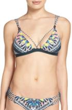 Women's Red Carter Triangle Bikini Top