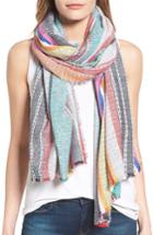 Women's Collection Xiix Cabana Stripe Scarf, Size - Orange