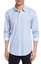 Men's Zachary Prell Munoz Print Sport Shirt, Size - Blue