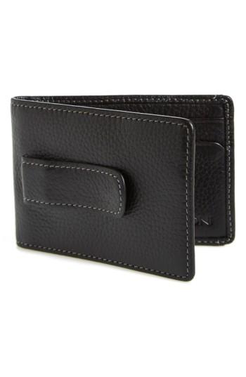 Men's Boconi 'tyler' Money Clip Wallet - Black