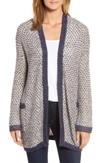 Women's Caslon Textured Boyfriend Cardigan - Ivory