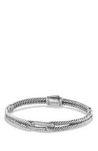Women's David Yurman Petite Pave 'labyrinth' Mini Single Loop Bracelet With Diamonds In Gold