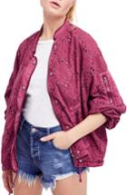 Women's Free People Daisy Jane Bomber Jacket - Burgundy