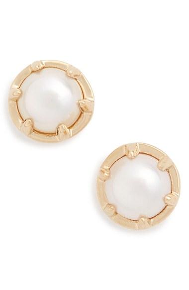 Women's Anna Sheffield 'celestine' Pearl Stud Earrings