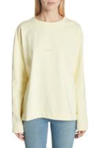 Women's Acne Studios Lynn Small Logo Sweatshirt - Yellow