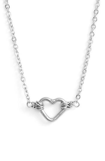 Women's Nashelle Mini Open Heart Pendant Necklace