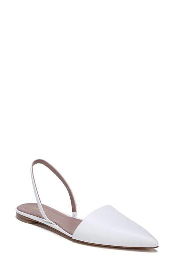 Women's Diane Von Furstenberg Koko Slingback Flat M - White