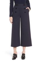 Women's Lewit Button Detail Wide Leg Trouser