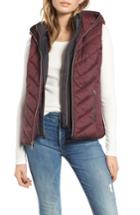 Women's Marc New York Hooded Puffer Vest - Red