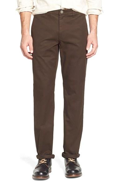 Men's Bonobos Straight Fit Washed Chinos X 30 - Brown