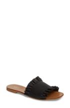 Women's Lewit Cassandra Ruffle Slide Sandal Us / 35eu - Black