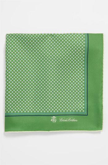 Brooks Brothers Silk Pocket Square