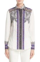 Women's Etro Vine Paisley Stretch Cotton Shirt