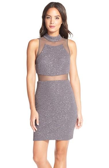 Women's Betsy & Adam Mesh Inset Boucle