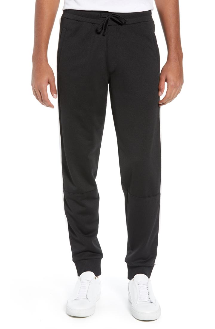 Men's French Connection Vintage Track Jogger Pants - Black