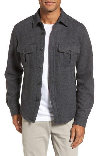 Men's Gant G1 Jersey Commuter Cpo Jacket - Grey