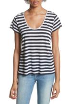 Women's Rag & Bone/jean Laila Stripe Tee - Blue