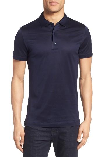 Men's Pal Zileri Jersey Polo, Size - Blue