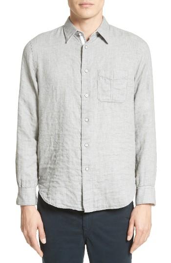 Men's Rag & Bone Beach Trim Fit Sport Shirt - Grey