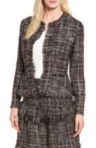 Women's Halogen Raw-edge Tweed Peplum Jacket