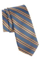 Men's Nordstrom Men's Shop Curtis Stripe Silk Tie, Size - Metallic