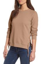 Women's Sincerely Jules Side-lace Sweatshirt, Size - Brown
