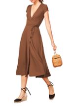 Women's Reformation Becca Midi Dress - Brown