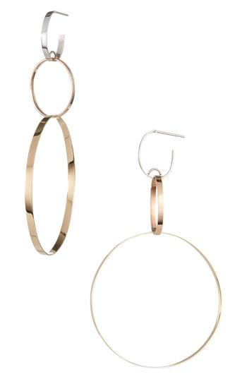 Women's Lana Jewelry Three-link Hoop Drop Earrings