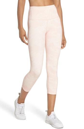 Women's Zella Live In High Waist Crop Leggings, Size - Pink