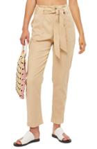 Women's Topshop Popper Utility Trousers Us (fits Like 2-4) - Beige