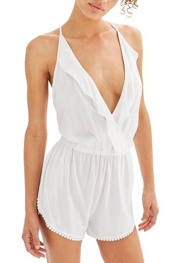 Women's Topshop Jersey Wrap Cover-up Romper