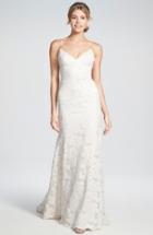 Women's Katie May 'lanai' Convertible Cap Sleeve Lace Low Back Gown