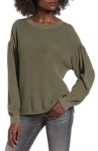 Women's Bp. Drape Sleeve Sweater, Size - Green